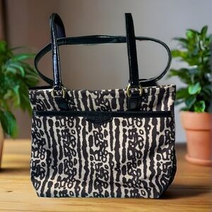 Coach Ocelot Leopard Print Tote